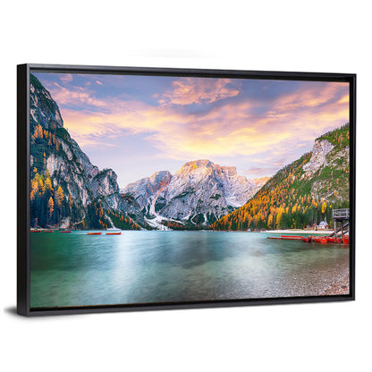 Alpine Lake Braies Wall Art