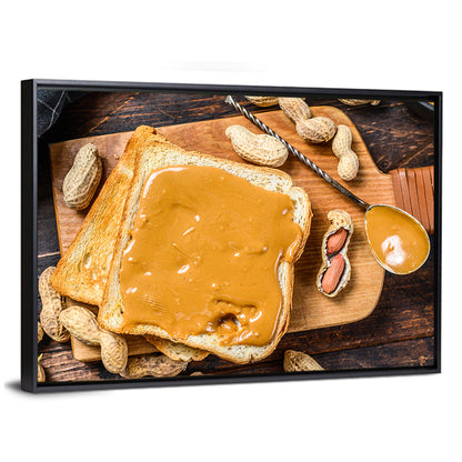 Peanut Butter Toast Slice Wall Art