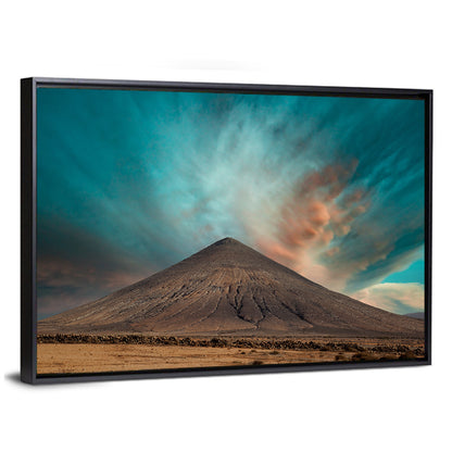 Volcanic Mountain On Island Of Fuerteventura Spain Wall Art