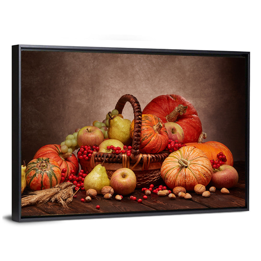 Autumn Harvest Still Life Wall Art