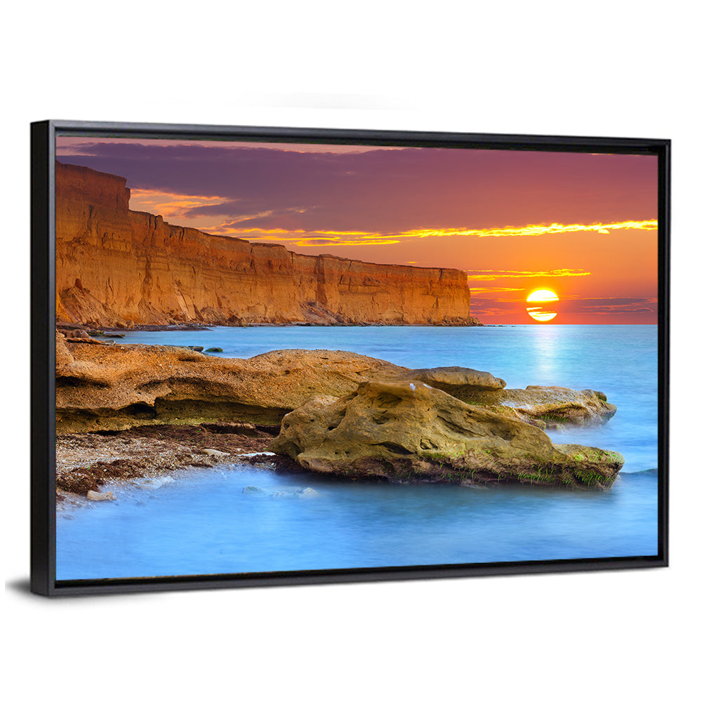 Sunset Over Algarve Coast Wall Art