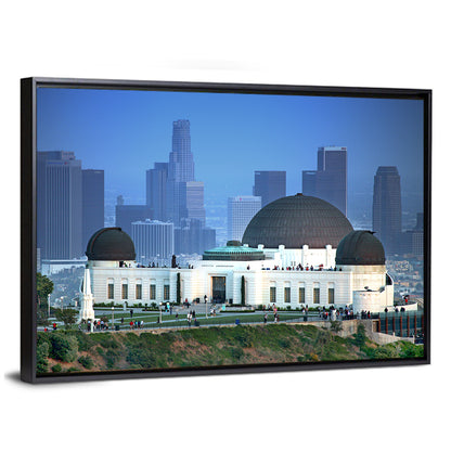 Griffith Observatory with City Skyline Wall Art