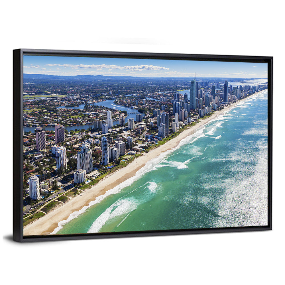 Gold Coast Surfers Paradise Skyline Wall Art