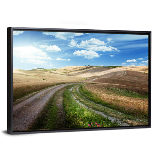 Dirt Road Through Tuscany Wall Art