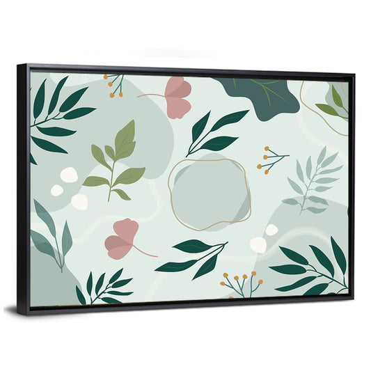 Layered Botanical Abstraction Wall Art