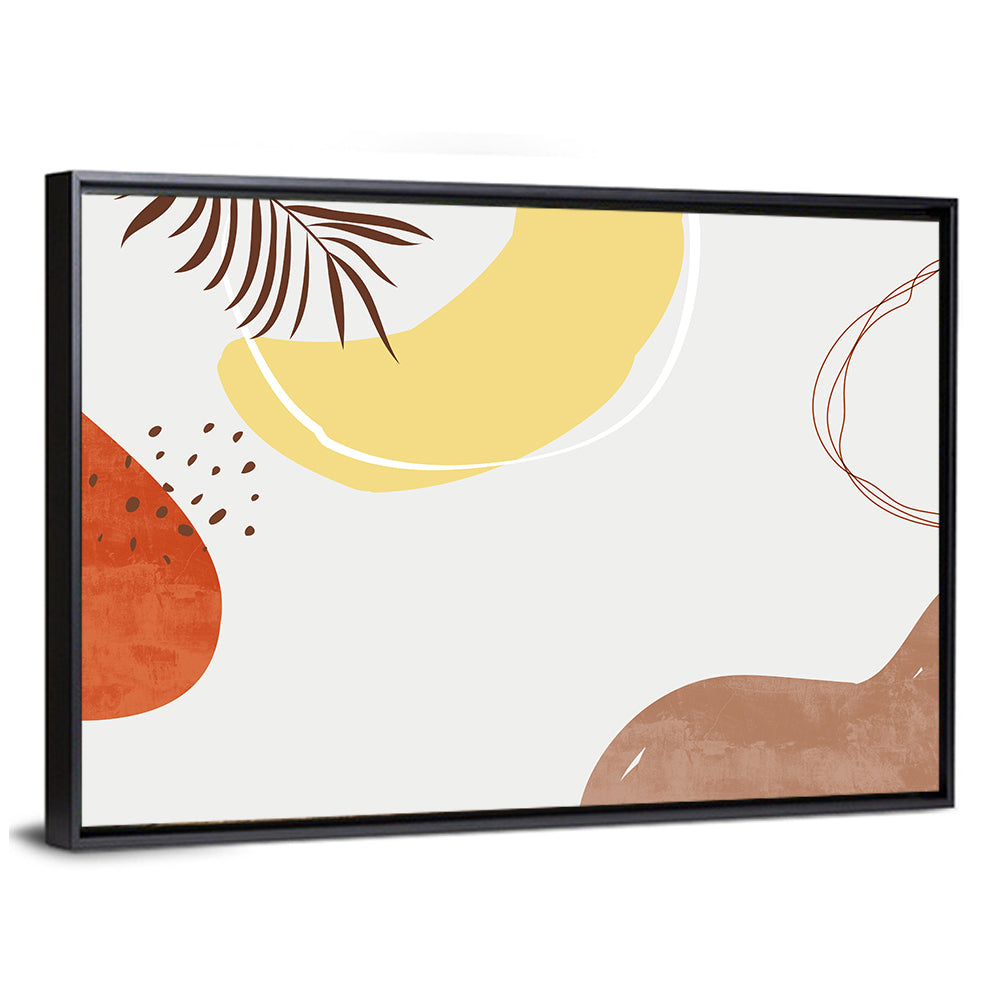 Nordic Palm Leaf Abstract Wall Art