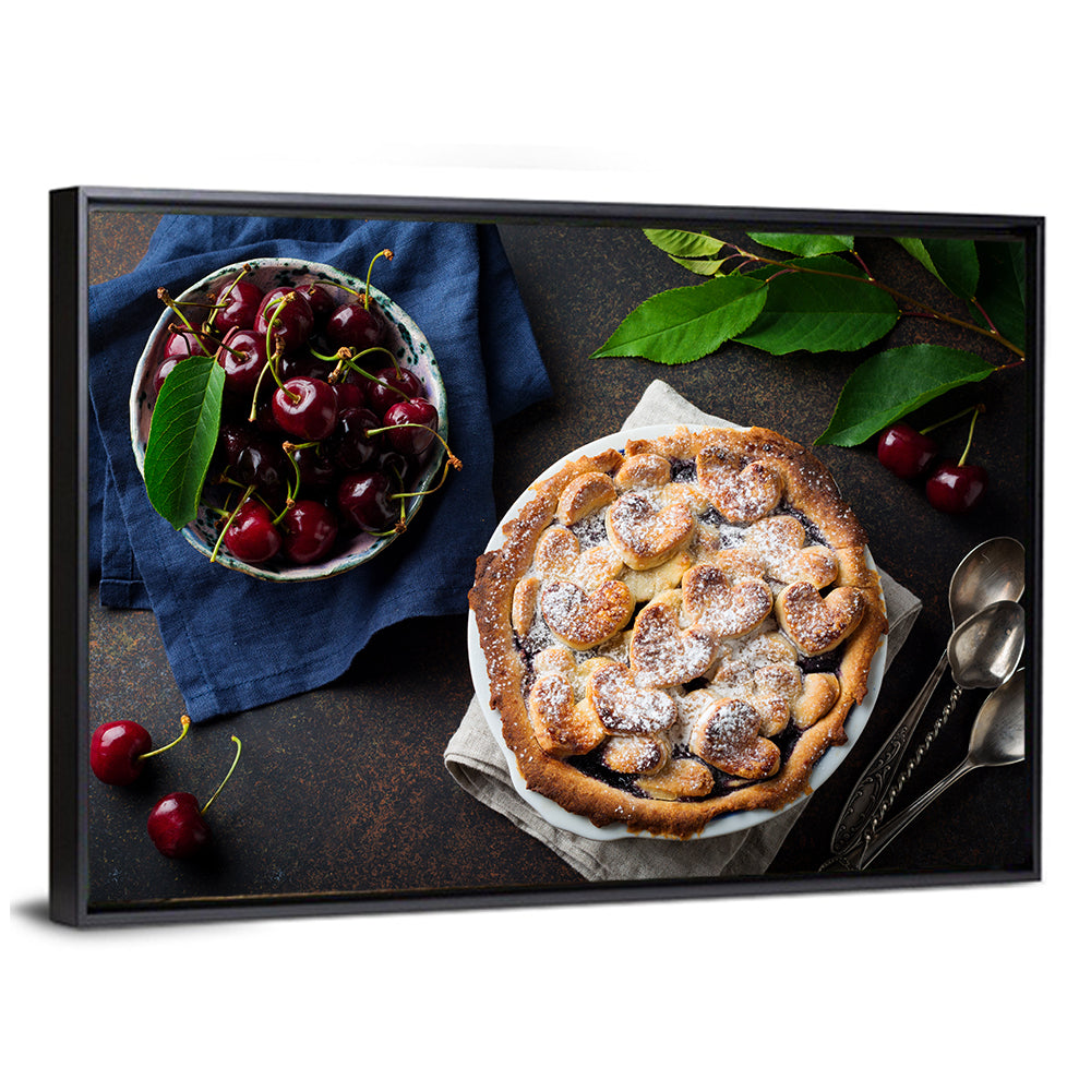 Homemade Cherry Lattice Pie Wall Art