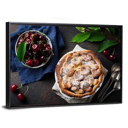 Homemade Cherry Lattice Pie Wall Art