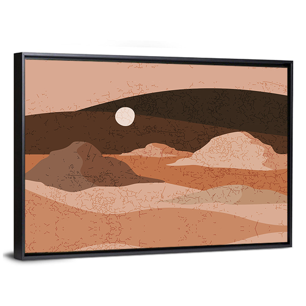 Moonlit Desert Dunes Wall Art