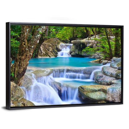 Erawan Waterfall Turquoise Pools Wall Art