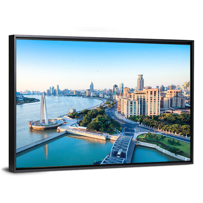 Huangpu River Shanghai Skyline Wall Art