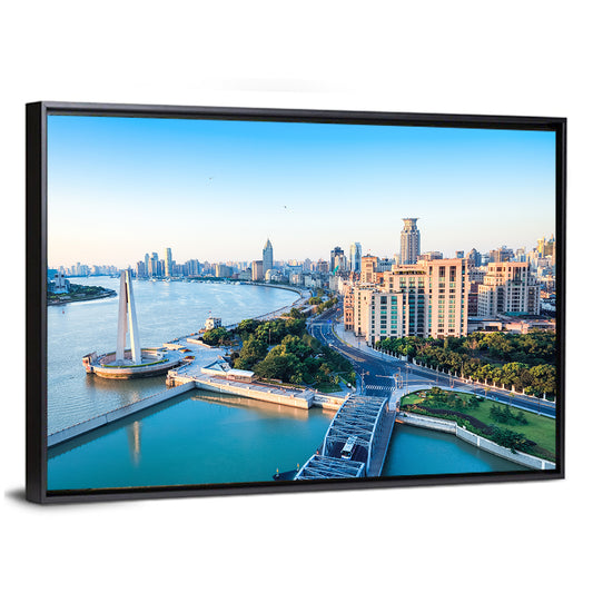 Huangpu River Shanghai Skyline Wall Art