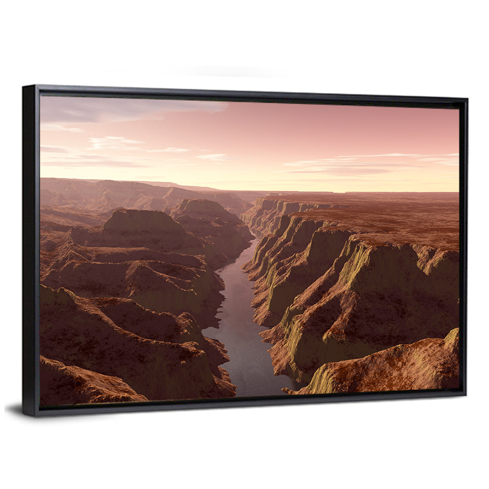 Death Canyon Aerial View Wall Art