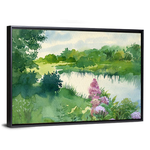 River Landscape Artwork Wall Art