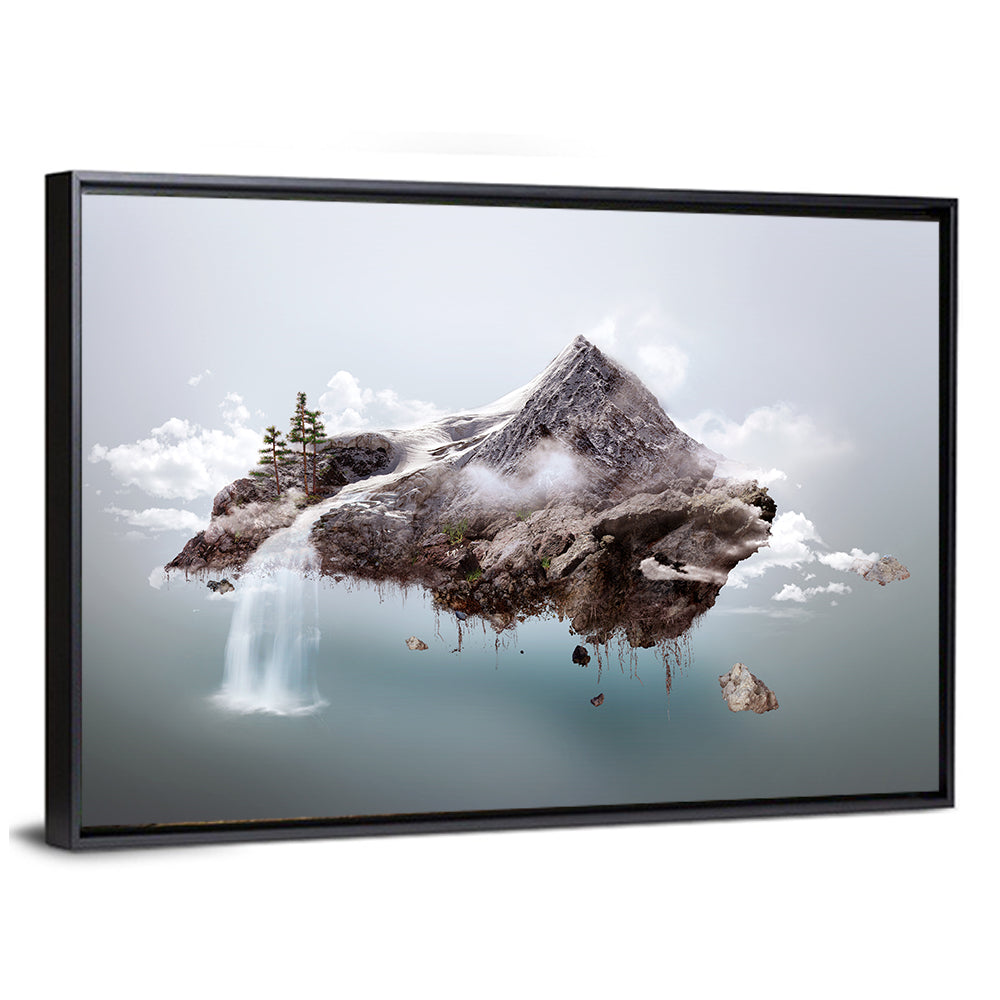 Floating Mountain Island Wall Art