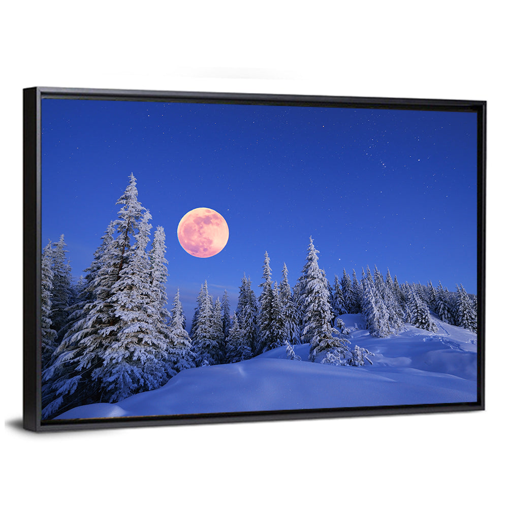 Moonlit Carpathian Mountains, Ukraine Wall Art