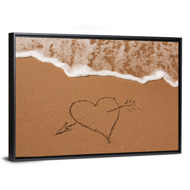 Heart in the Sand Wall Art