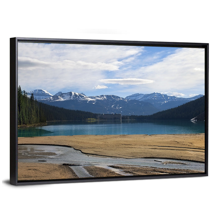 Lake Agnes, Lake Louise Wall Art as a framed canvas