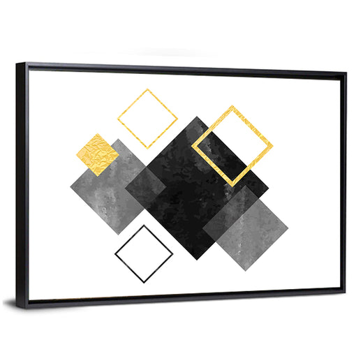 Layered Squares Composition Wall Art