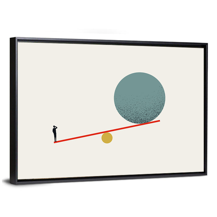 Balanced Potential Wall Art as a framed canvas