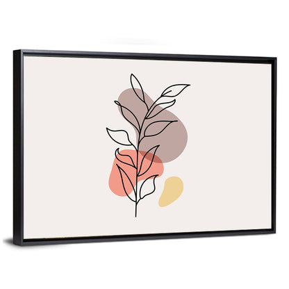 Minimalist Floral Line Drawing Wall Art