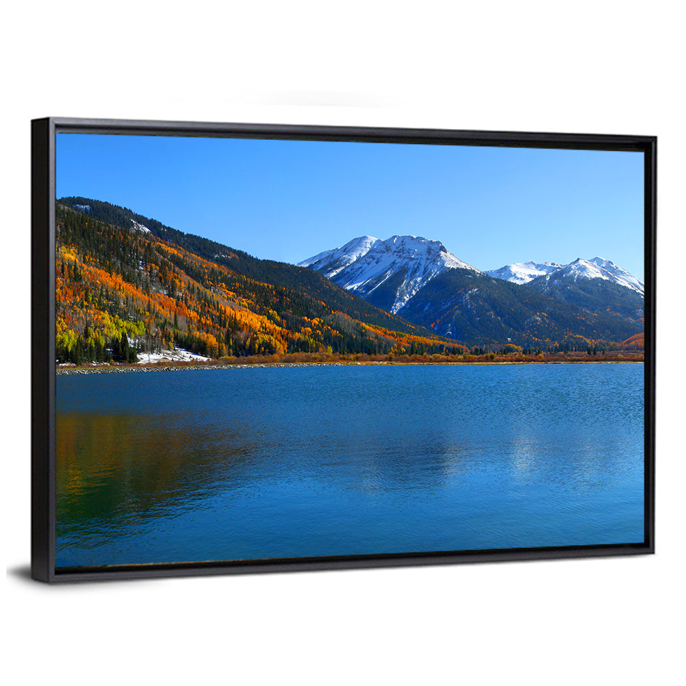 Crystal Lake Colorado Autumn Reflection Wall Art