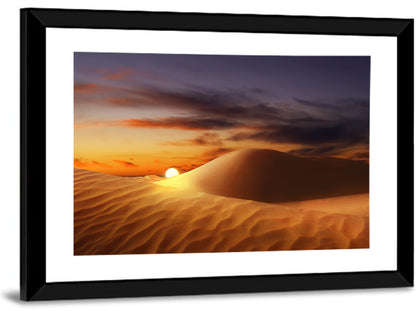 Glowing Dune Sunset Wall Art