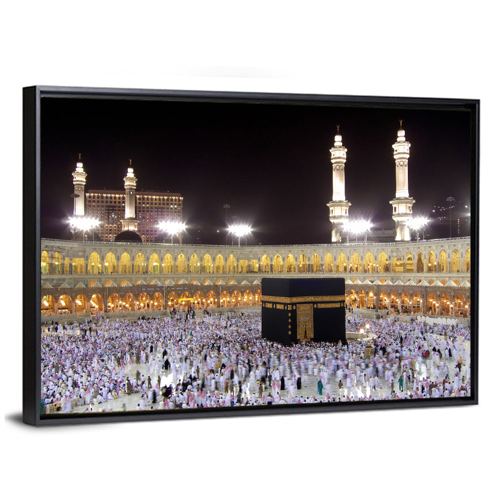 Night Gathering at the Kaaba Wall Art