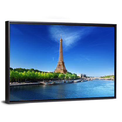 Seine and Eiffel Tower, Paris Wall Art