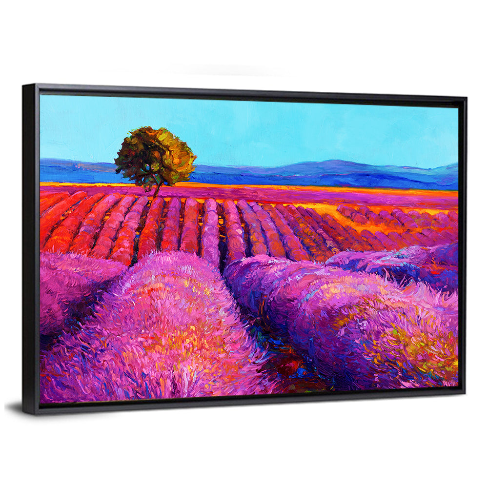 Impressionist Lavender Field Wall Art