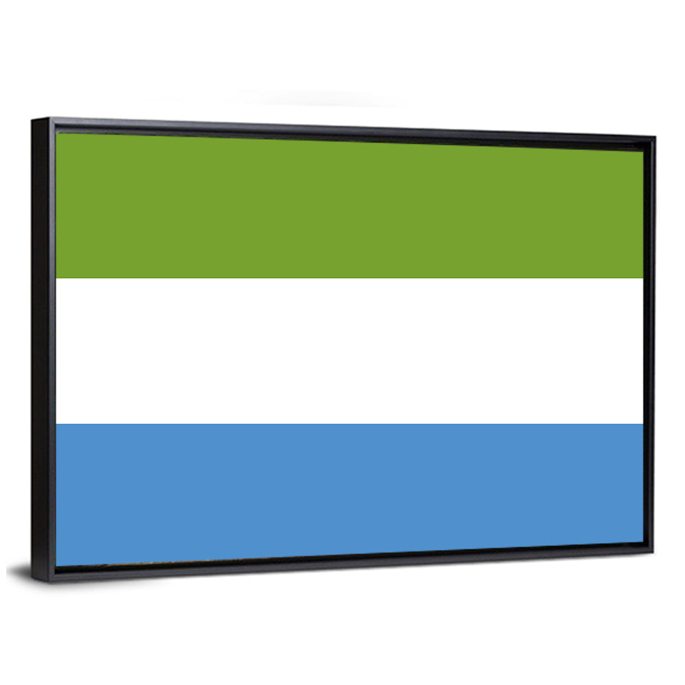 Sierra Leone Tricolor Flag Wall Art