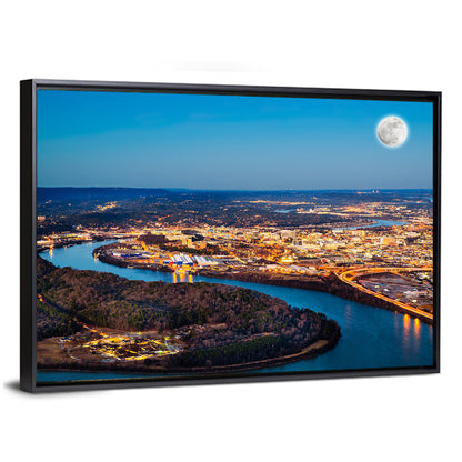 Chattanooga Night Skyline Wall Art