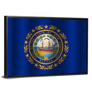 Flag Of New Hampshire State Wall Art