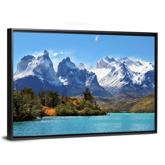 Turquoise Lake Pehoe, Torres Del Paine Wall Art