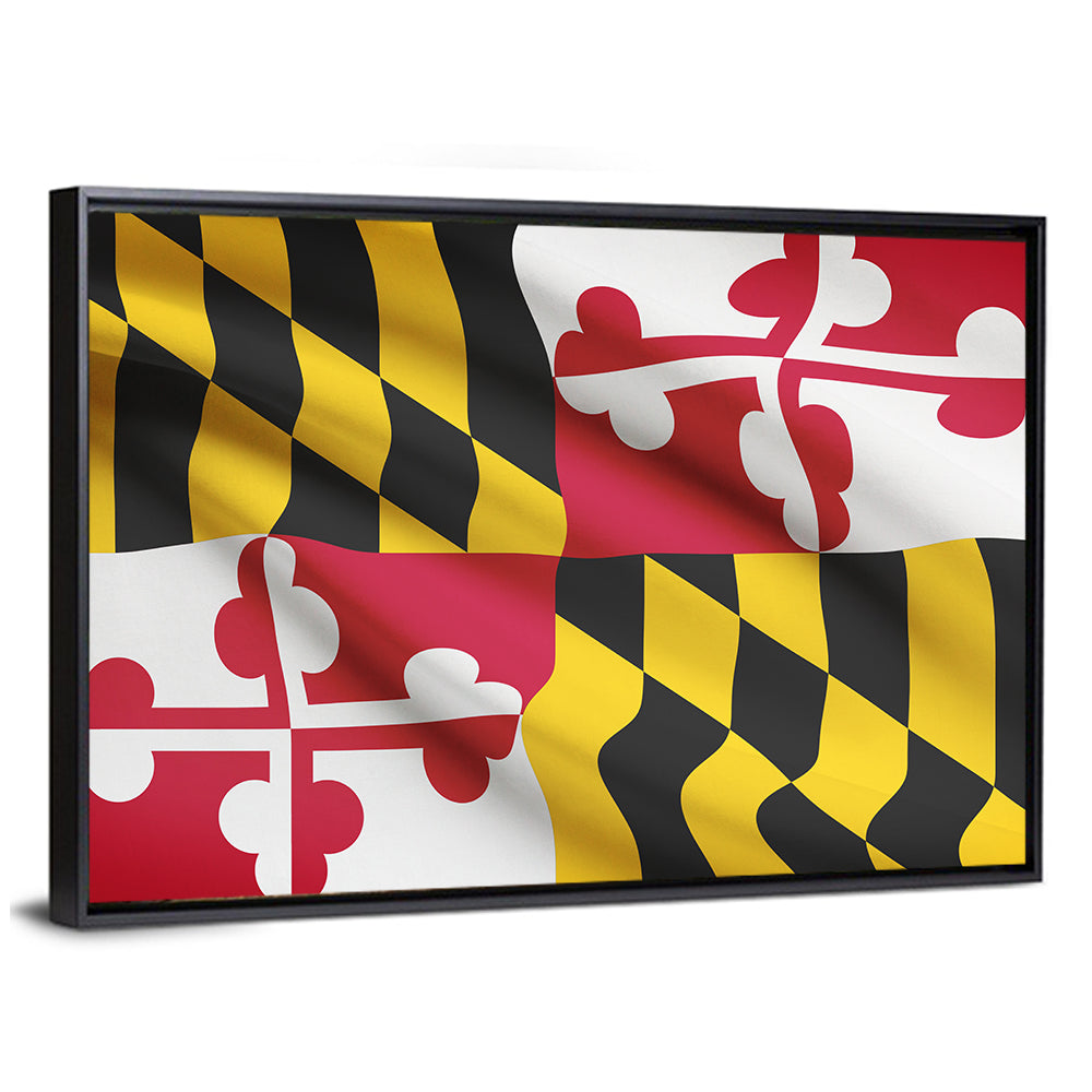 Flag Of Maryland State Wall Art