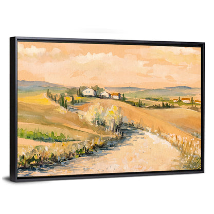 Tuscan Hills at Dusk Wall Art
