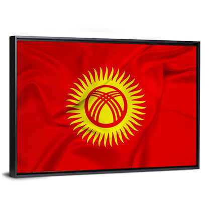 Flag Of Kyrgyzstan Wall Art=