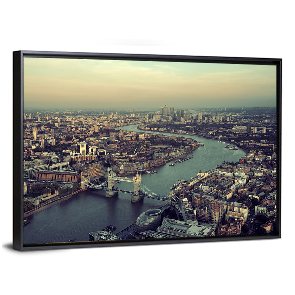 Aerial View of Tower Bridge Wall Art