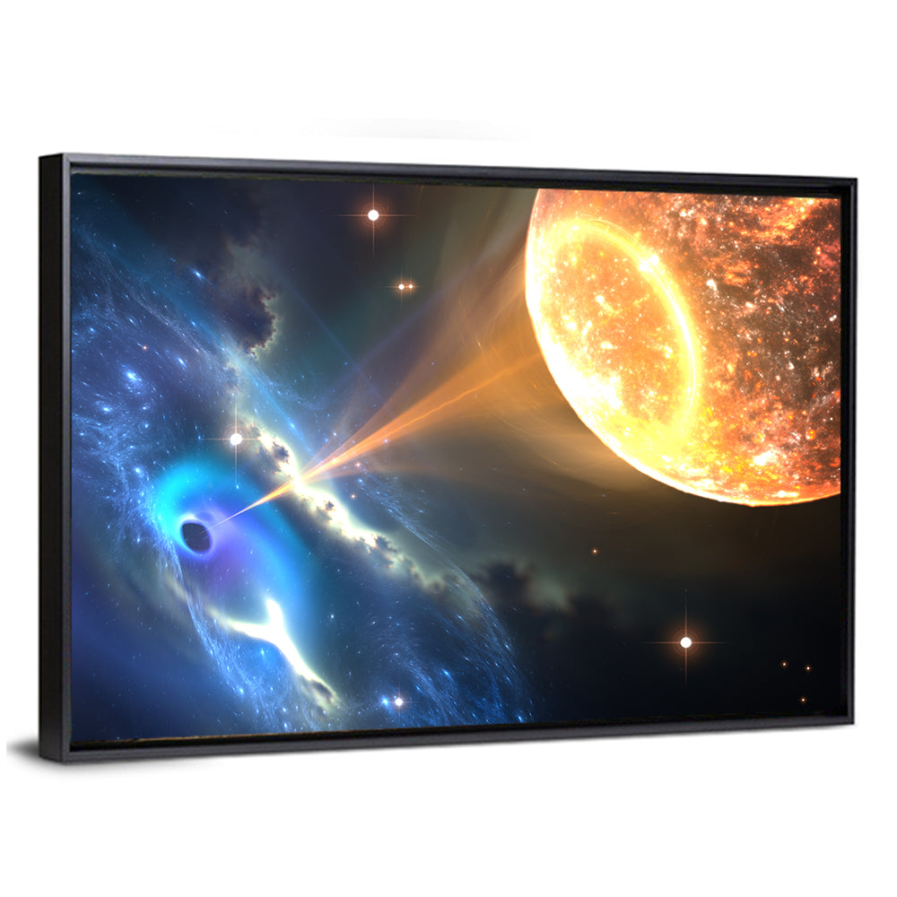 Black Hole and Companion Star Wall Art