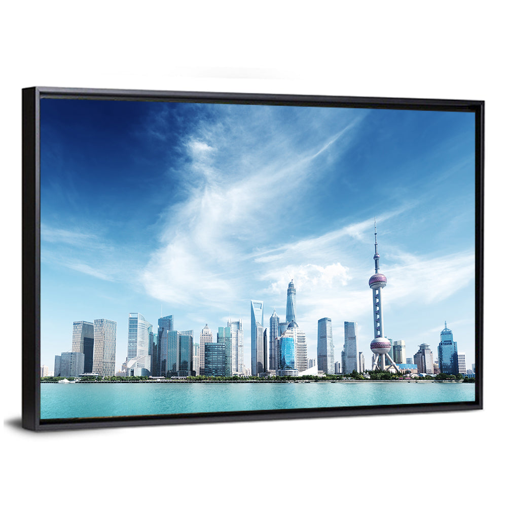 Shanghai Skyline with Oriental Pearl Tower Wall Art