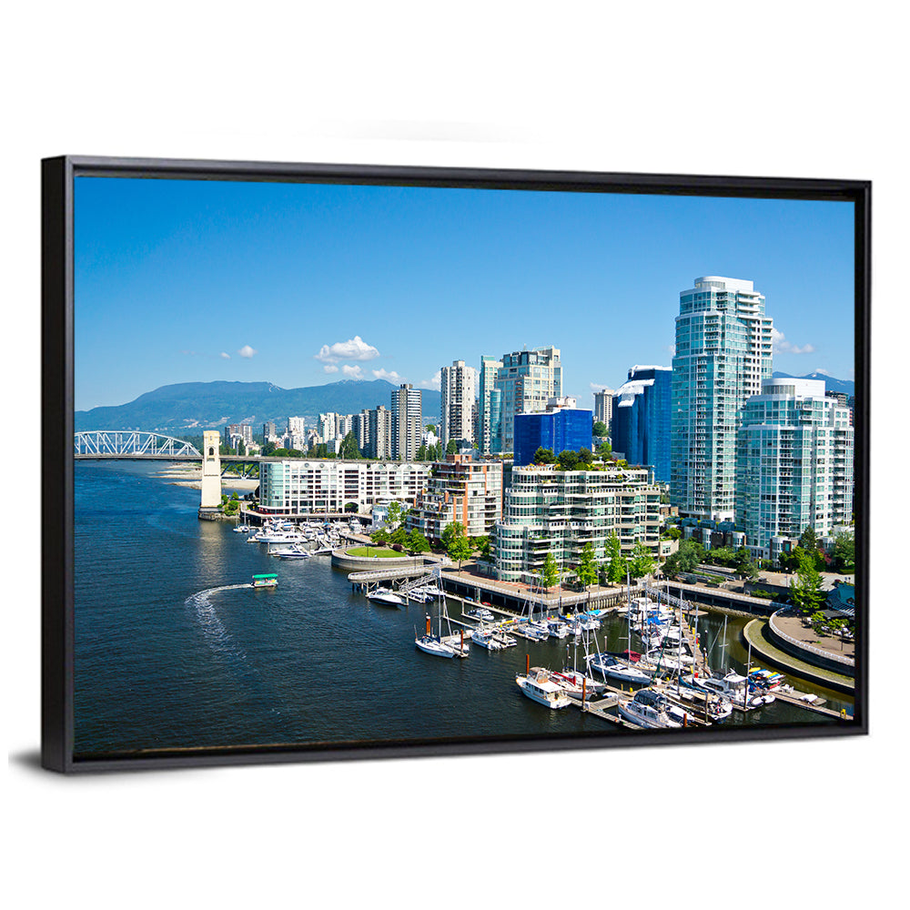 Vancouver Skyline with Burrard Bridge Wall Art