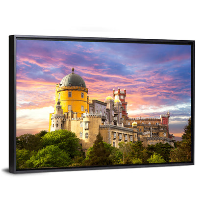 Pena Palace at Golden Dusk, Sintra Wall Art