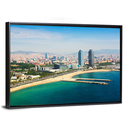 Barcelona from the Mediterranean Wall Art