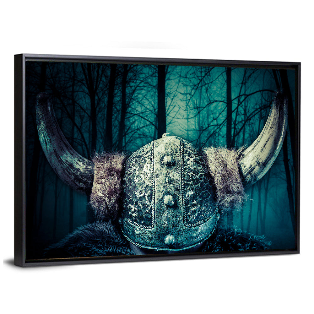 Horned Viking Helmet Wall Art