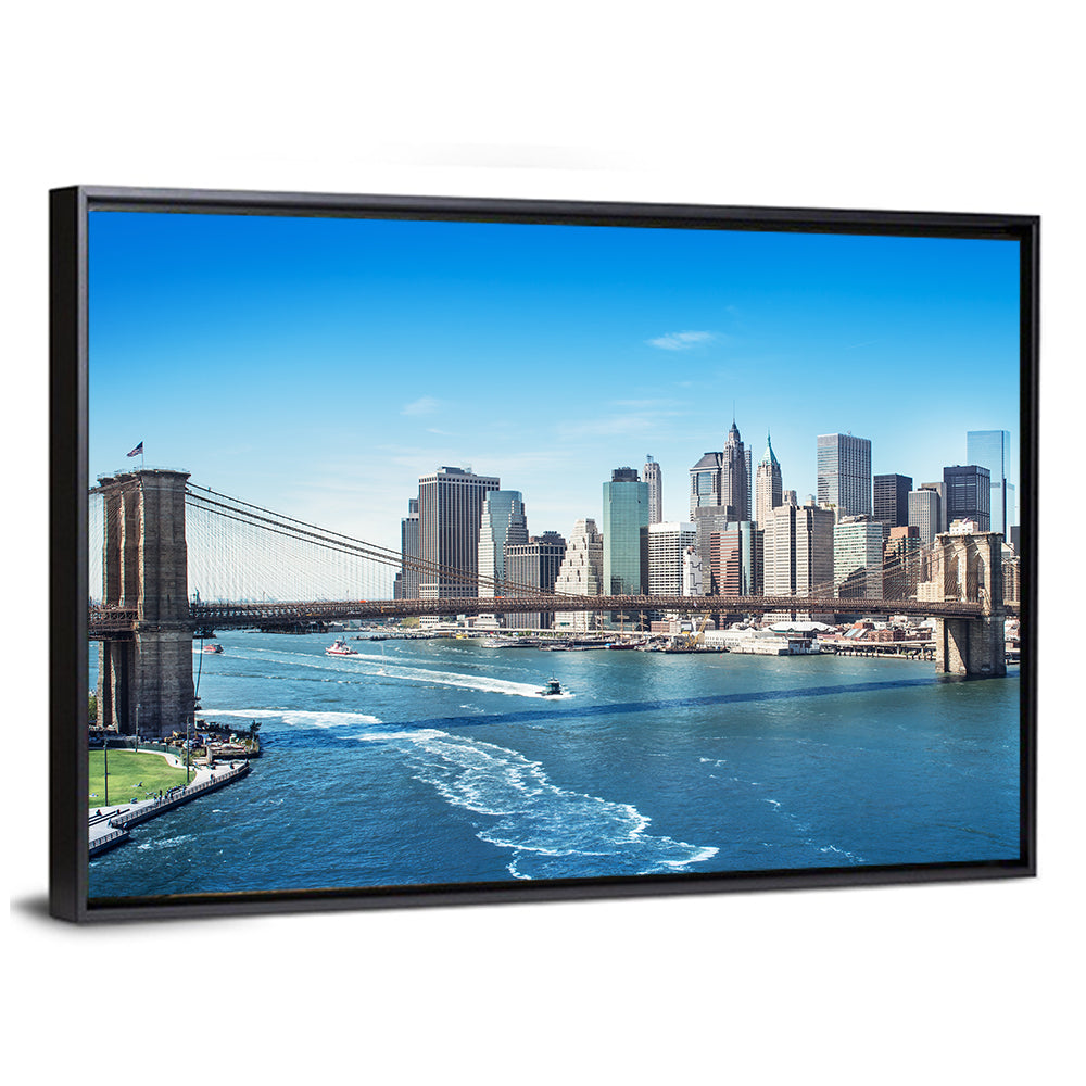 Brooklyn Bridge and Manhattan Skyline Wall Art