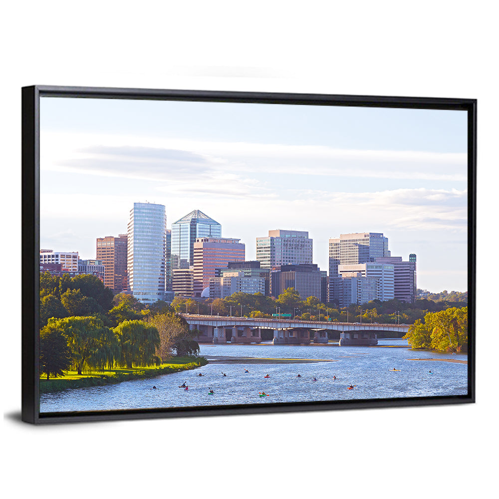 Rosslyn Skyline with Kayaks Wall Art