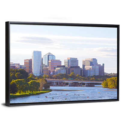 Rosslyn Skyline with Kayaks Wall Art