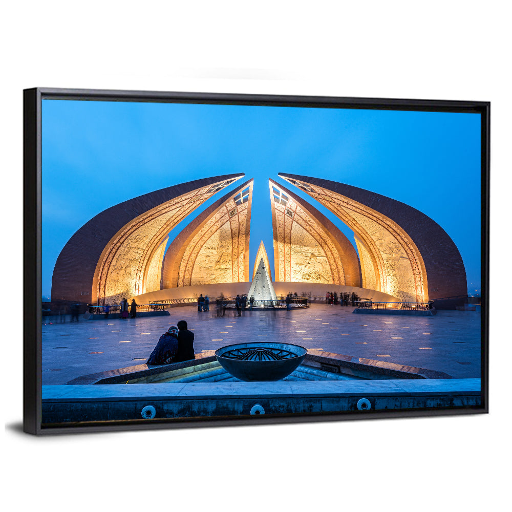 Pakistan Monument at Blue Hour Wall Art