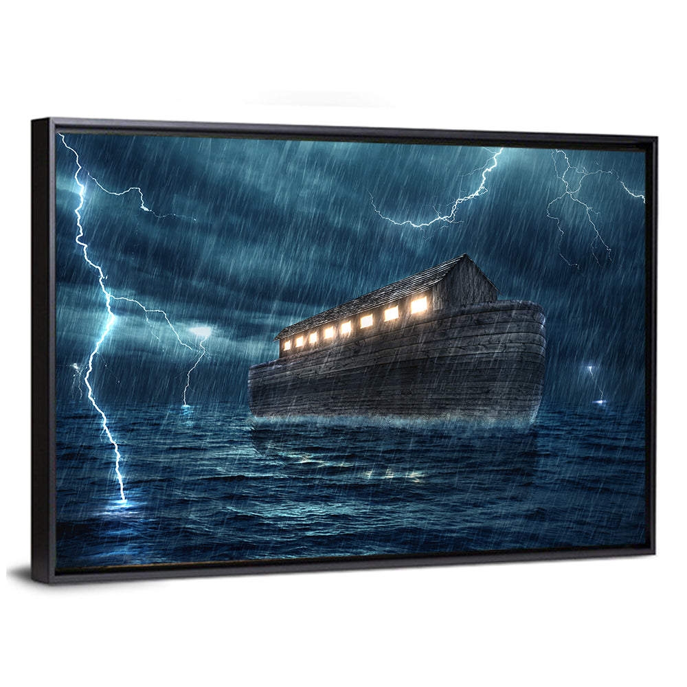 Noah's Ark in Lightning Storm Wall Art