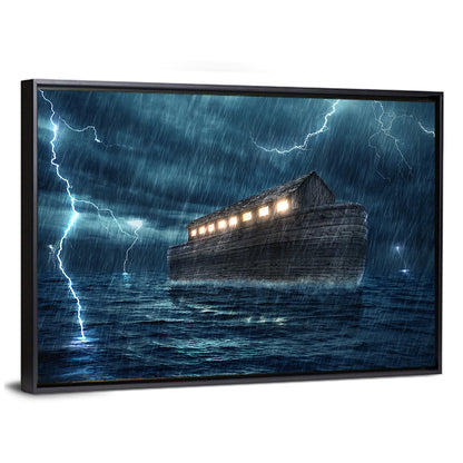 Noah's Ark in Lightning Storm Wall Art